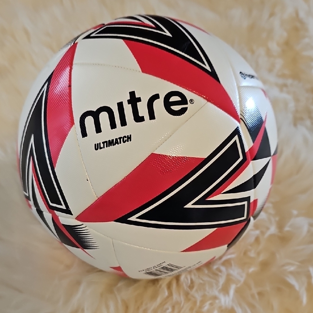 Mitre Kids Soccer Ball - White & Pink